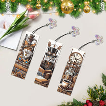Load image into Gallery viewer, 3Pcs Special Shape Animals 5D DIY Diamond Painting Bookmark for Reading Day Gift
