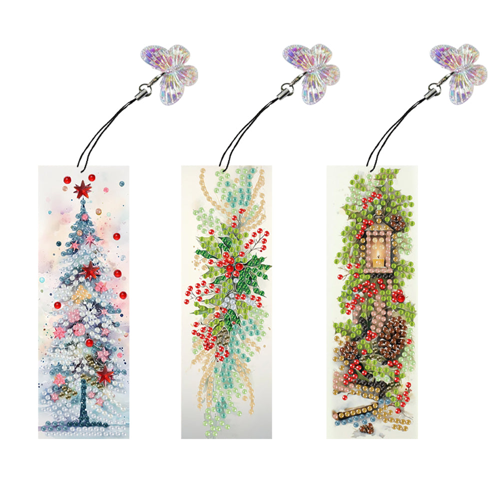 3Pcs Special Shape Animals 5D DIY Diamond Painting Bookmark for Reading Day Gift