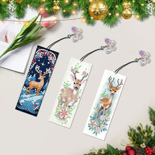 Load image into Gallery viewer, 3Pcs Special Shape Animals 5D DIY Diamond Painting Bookmark for Reading Day Gift
