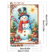Load image into Gallery viewer, Diamond Painting - Partial Special Shaped - Snowman (30*40CM)
