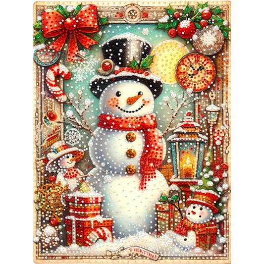 Diamond Painting - Partial Special Shaped - Snowman (30*40CM)