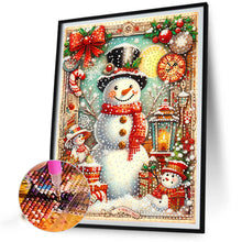 Load image into Gallery viewer, Diamond Painting - Partial Special Shaped - Snowman (30*40CM)
