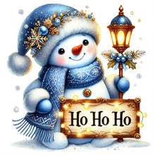 Load image into Gallery viewer, Diamond Painting - Full Round - Christmas snowman (30*30CM)
