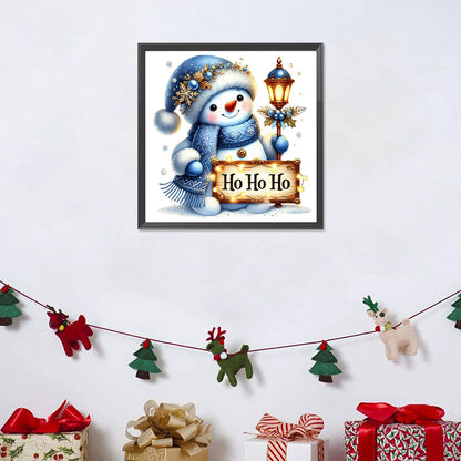 Diamond Painting - Full Round - Christmas snowman (30*30CM)