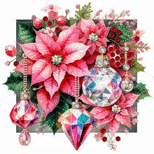 Load image into Gallery viewer, Diamond Painting - Partial Special Shaped - Crystal Christmas flower (30*30CM)
