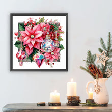 Load image into Gallery viewer, Diamond Painting - Partial Special Shaped - Crystal Christmas flower (30*30CM)
