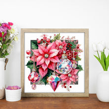 Load image into Gallery viewer, Diamond Painting - Partial Special Shaped - Crystal Christmas flower (30*30CM)
