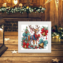 Load image into Gallery viewer, Diamond Painting - Partial Special Shaped - Christmas elk (with frame) (22.8*22.8CM)
