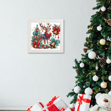 Load image into Gallery viewer, Diamond Painting - Partial Special Shaped - Christmas elk (with frame) (22.8*22.8CM)
