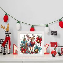Load image into Gallery viewer, Diamond Painting - Partial Special Shaped - Christmas elk (with frame) (22.8*22.8CM)
