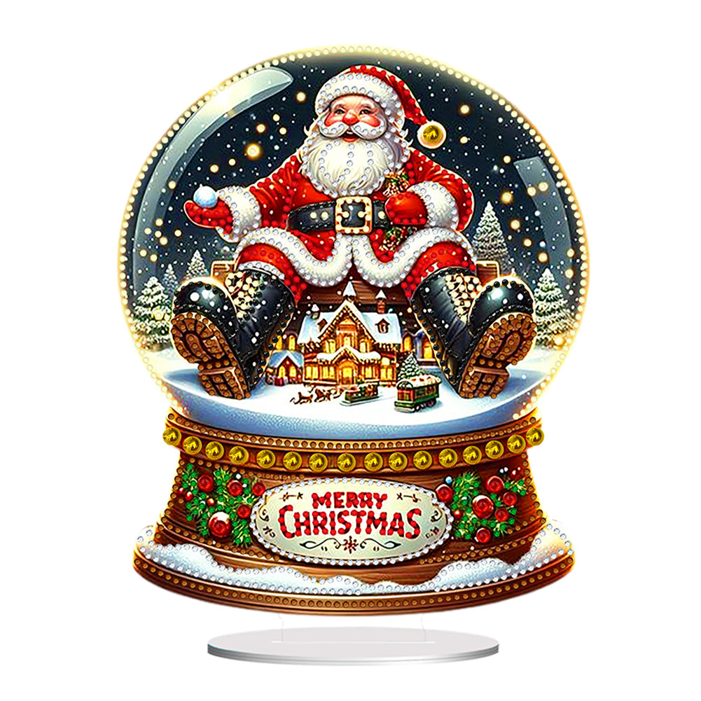 Acrylic Special Shaped Christmas DIY Diamond Painting Desktop Decor for Adults