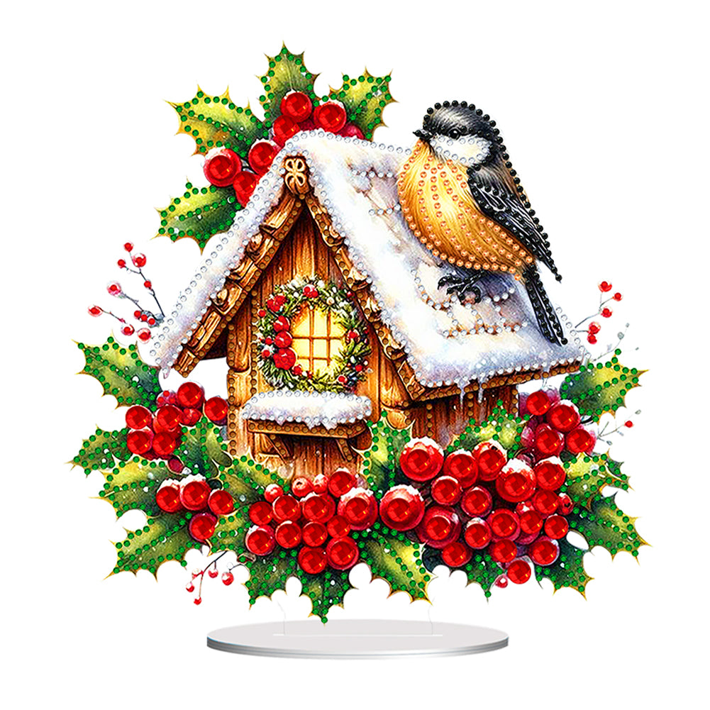 Acrylic Special Shaped Christmas Animals 5D DIY Diamond Art Tabletop Decorations