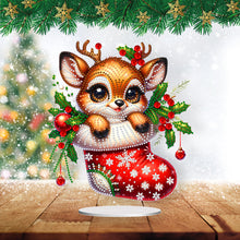 Load image into Gallery viewer, Acrylic Special Shaped Christmas Animals 5D DIY Diamond Art Tabletop Decorations
