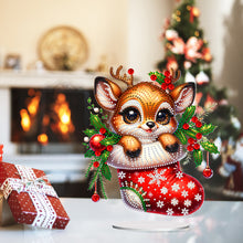 Load image into Gallery viewer, Acrylic Special Shaped Christmas Animals 5D DIY Diamond Art Tabletop Decorations
