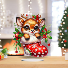 Load image into Gallery viewer, Acrylic Special Shaped Christmas Animals 5D DIY Diamond Art Tabletop Decorations
