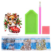 Load image into Gallery viewer, Acrylic Special Shaped Christmas Animals 5D DIY Diamond Art Tabletop Decorations
