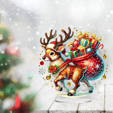Load image into Gallery viewer, Acrylic Special Shaped Christmas Animals 5D DIY Diamond Art Tabletop Decorations
