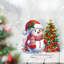 Load image into Gallery viewer, Acrylic Special Shaped Christmas Snowman 5D DIY Diamond Art Tabletop Decorations
