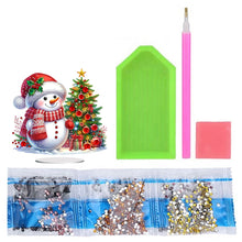 Load image into Gallery viewer, Acrylic Special Shaped Christmas Snowman 5D DIY Diamond Art Tabletop Decorations
