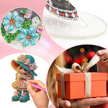 Load image into Gallery viewer, Acrylic Cute Girl Desktop Diamond Painting Art Kits for Home Office Decor

