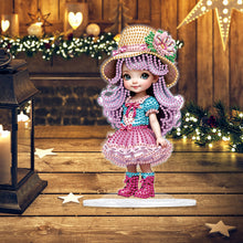 Load image into Gallery viewer, Acrylic Cute Girl Desktop Diamond Painting Art Kits for Home Office Decor
