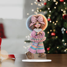 Load image into Gallery viewer, Acrylic Cute Girl Desktop Diamond Painting Art Kits for Home Office Decor
