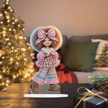 Load image into Gallery viewer, Acrylic Cute Girl Desktop Diamond Painting Art Kits for Home Office Decor
