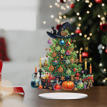 Load image into Gallery viewer, Acrylic Special Shape Christmas Tree Witch Desktop Diamond Painting Art Kits
