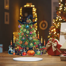 Load image into Gallery viewer, Acrylic Special Shape Christmas Tree Witch Desktop Diamond Painting Art Kits
