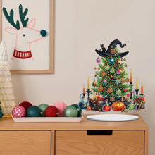 Load image into Gallery viewer, Acrylic Special Shape Christmas Tree Witch Desktop Diamond Painting Art Kits
