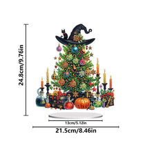 Load image into Gallery viewer, Acrylic Special Shape Christmas Tree Witch Desktop Diamond Painting Art Kits
