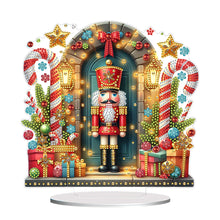 Load image into Gallery viewer, Acrylic Special Shape Christmas Nutcracker Desktop Diamond Painting Art Kits
