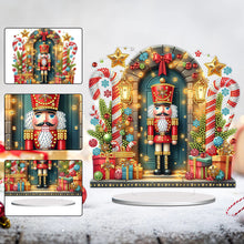 Load image into Gallery viewer, Acrylic Special Shape Christmas Nutcracker Desktop Diamond Painting Art Kits
