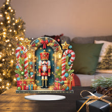 Load image into Gallery viewer, Acrylic Special Shape Christmas Nutcracker Desktop Diamond Painting Art Kits
