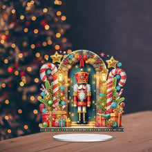 Load image into Gallery viewer, Acrylic Special Shape Christmas Nutcracker Desktop Diamond Painting Art Kits
