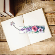 Load image into Gallery viewer, 3Pcs Special Shape Flowers Diamond Painting Bookmark Making Kit for Book Lovers
