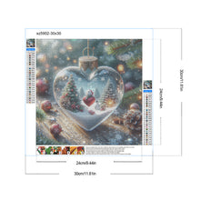 Load image into Gallery viewer, Diamond Painting - Full Round - Christmas fantasy love crystal ball (30*30CM)
