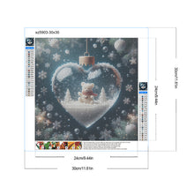 Load image into Gallery viewer, Diamond Painting - Full Round - Christmas fantasy love crystal ball (30*30CM)
