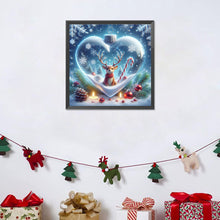 Load image into Gallery viewer, Diamond Painting - Full Round - Christmas fantasy love crystal ball (30*30CM)
