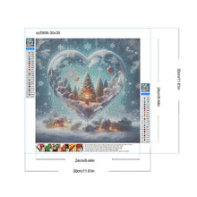 Load image into Gallery viewer, Diamond Painting - Full Round - Christmas fantasy love crystal ball (30*30CM)
