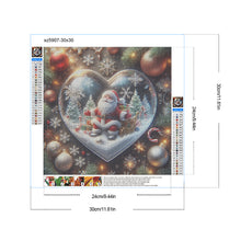 Load image into Gallery viewer, Diamond Painting - Full Round - Christmas fantasy love crystal ball (30*30CM)
