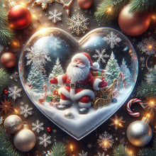 Load image into Gallery viewer, Diamond Painting - Full Round - Christmas fantasy love crystal ball (30*30CM)
