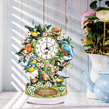 Load image into Gallery viewer, Acrylic Special Shape Bird Diamond Art Clock Pendants Kit Diamond Painting Clock
