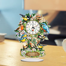 Load image into Gallery viewer, Acrylic Special Shape Bird Diamond Art Clock Pendants Kit Diamond Painting Clock
