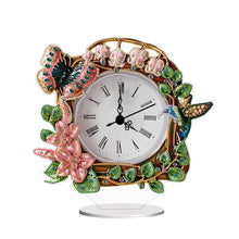 Load image into Gallery viewer, Acrylic Special Shape Bird Diamond Art Clock Pendants Kit Diamond Painting Clock
