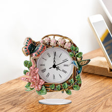 Load image into Gallery viewer, Acrylic Special Shape Bird Diamond Art Clock Pendants Kit Diamond Painting Clock
