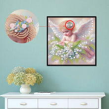 Load image into Gallery viewer, Diamond Painting - Partial Special Shaped - Angel child (30*30CM)
