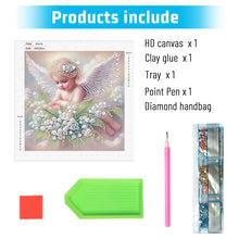 Load image into Gallery viewer, Diamond Painting - Partial Special Shaped - Angel child (30*30CM)
