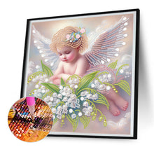 Load image into Gallery viewer, Diamond Painting - Partial Special Shaped - Angel child (30*30CM)

