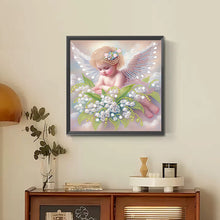 Load image into Gallery viewer, Diamond Painting - Partial Special Shaped - Angel child (30*30CM)
